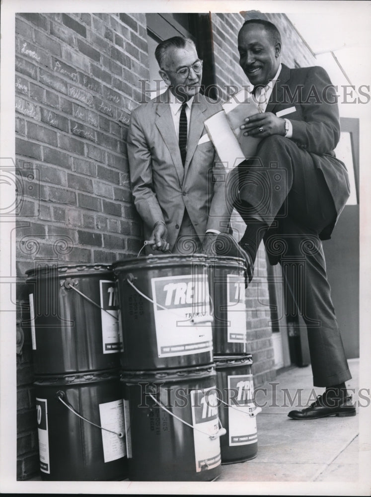 1960 Press Photo Russell Jelliffe & John Kellog ward 18 councilman