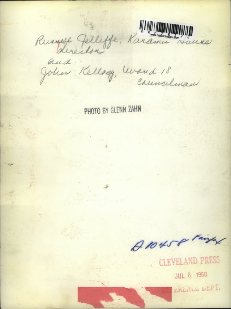 1960 Press Photo Russell Jelliffe & John Kellog ward 18 councilman