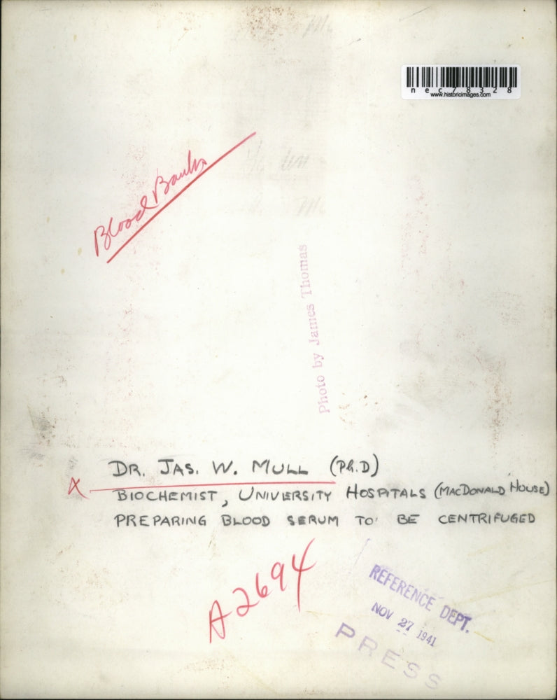 1941 Press Photo Dr. Jas W. Mull, MacDonald House