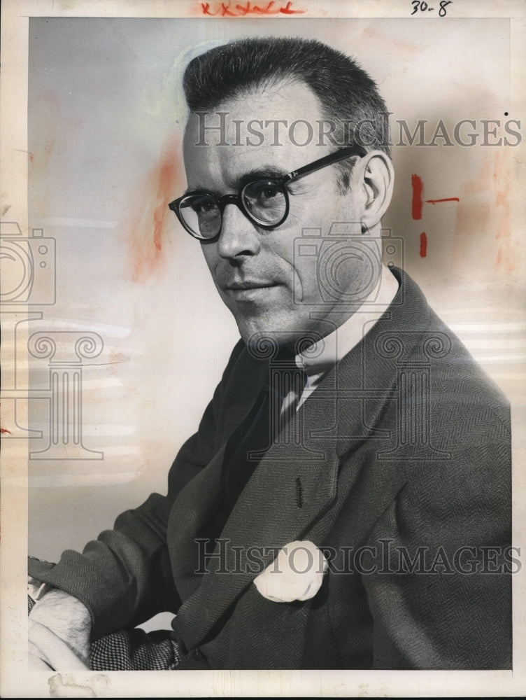 1951 Press Photo Author Mel Heimer- Historic Images