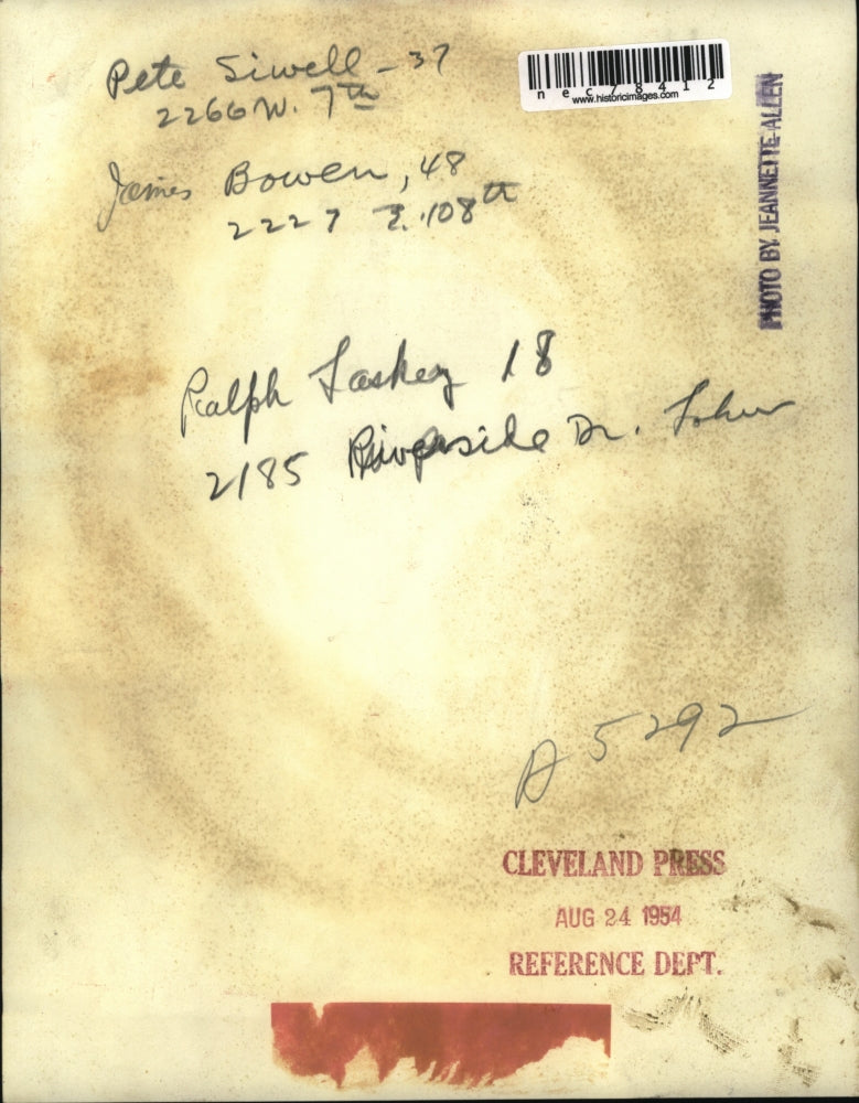 1954 Press Photo Pete Siwell and James Bowen