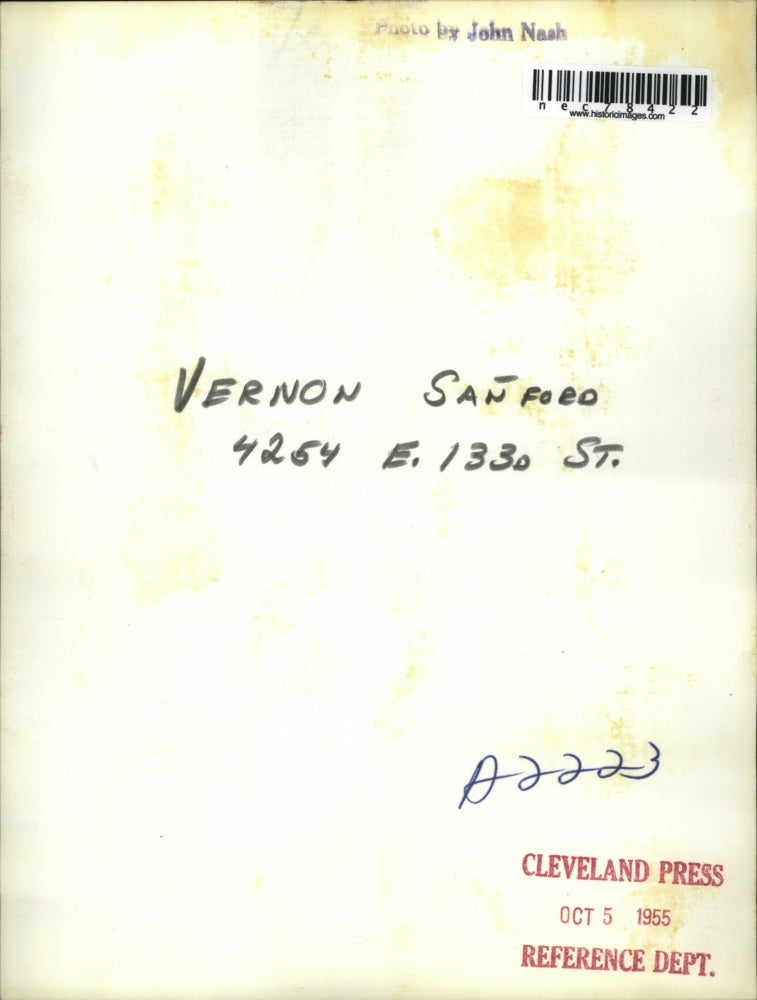1955 Press Photo Vernon San Ford