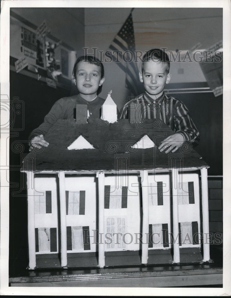 1959 Press Photo 4th graders- Eastwood School
