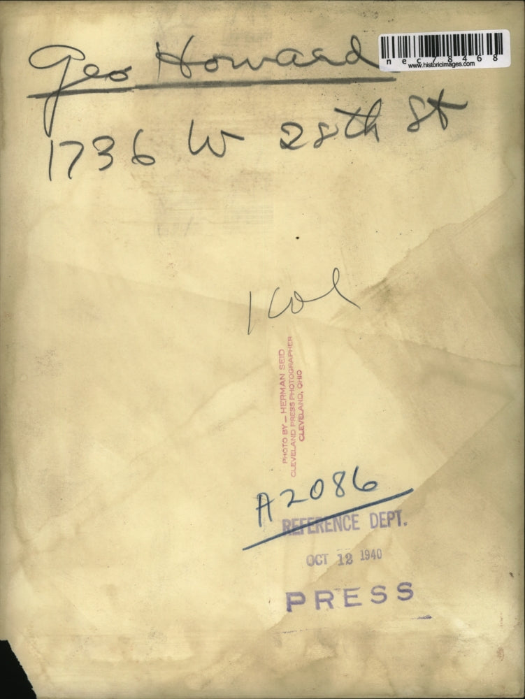 1940 Press Photo Geo Howard