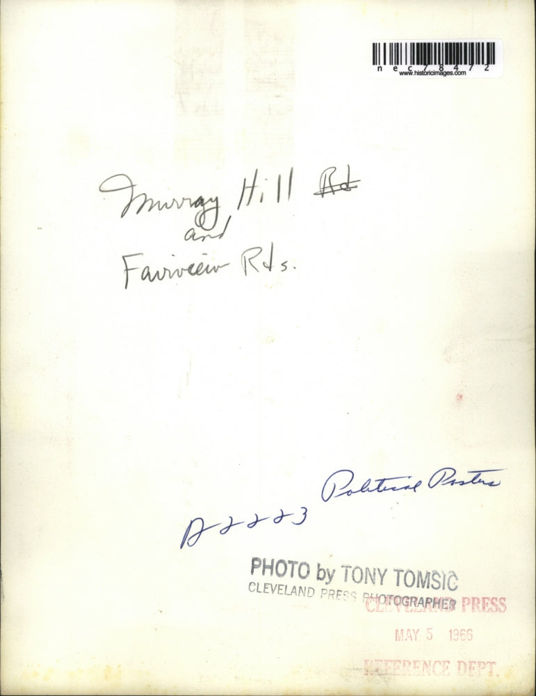 1965 Press Photo Political posters in at Murray Hill and Fairview Roads.