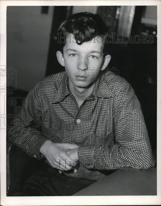1953 Press Photo Ronald Haglett, 18, of Euclid Hts. Blvd.- Historic Images