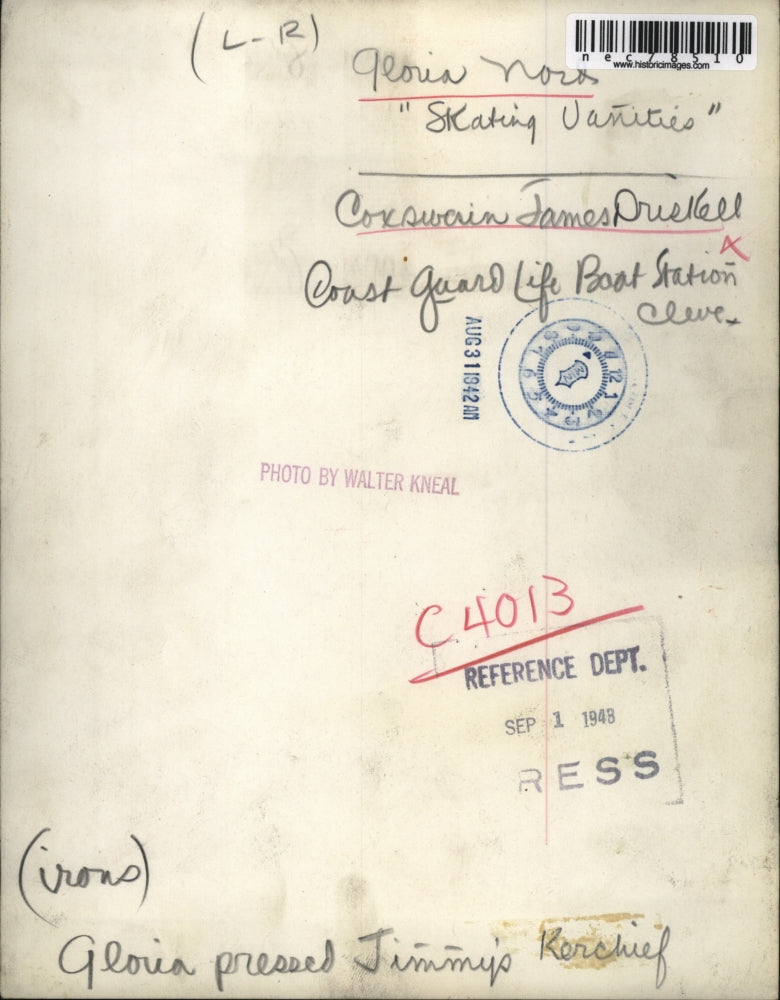 1948 Press Photo Gloria Nord and Coxswain James Driskell