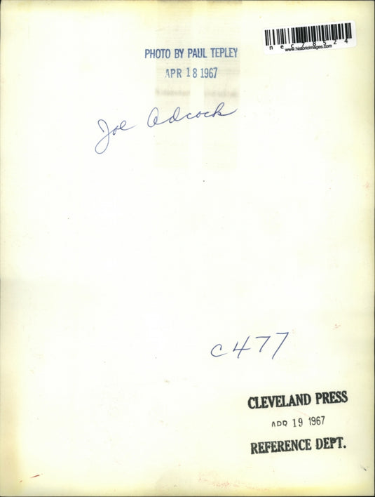 1967 Press Photo Joe Adcock