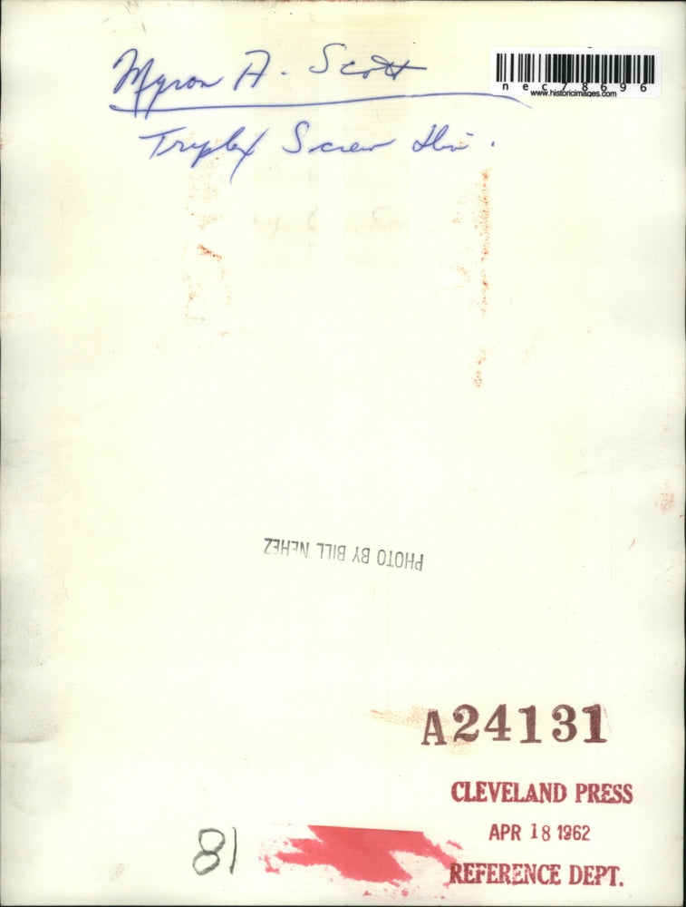 1962 Press Photo Myron A.Scott.