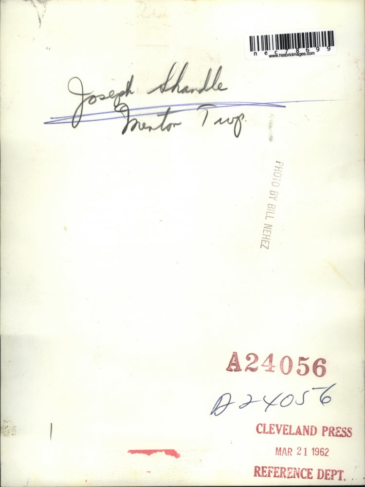 1962 Press Photo Joseph Shandle.