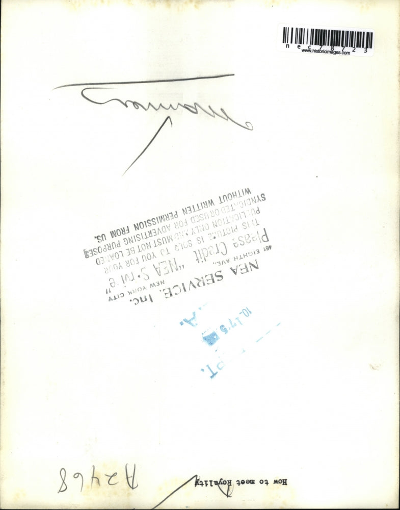 1951 Press Photo Lesson on How to Meet Royalty