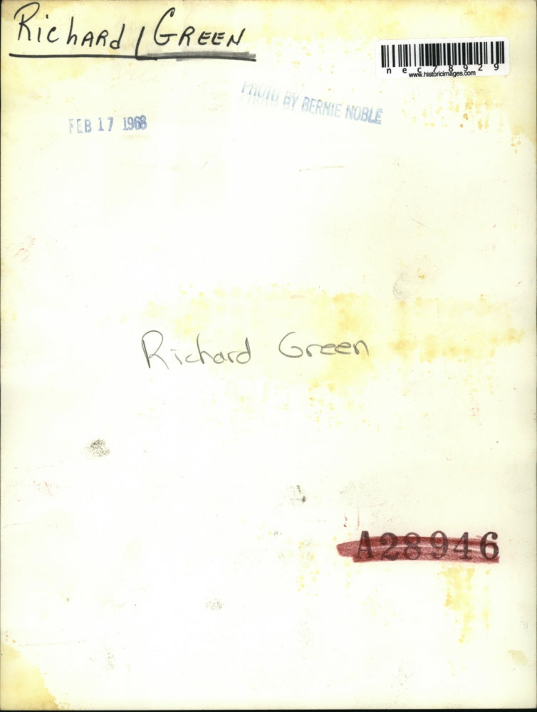 1968 Press Photo Richard L Green in Cleveland Ohio
