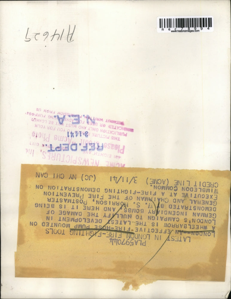 1941 Press Photo W.S. Morrison demonstrates new development