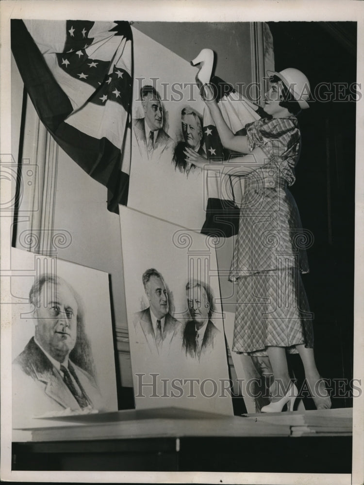1936 Press Photo Miss Kitty Keelan of New York City