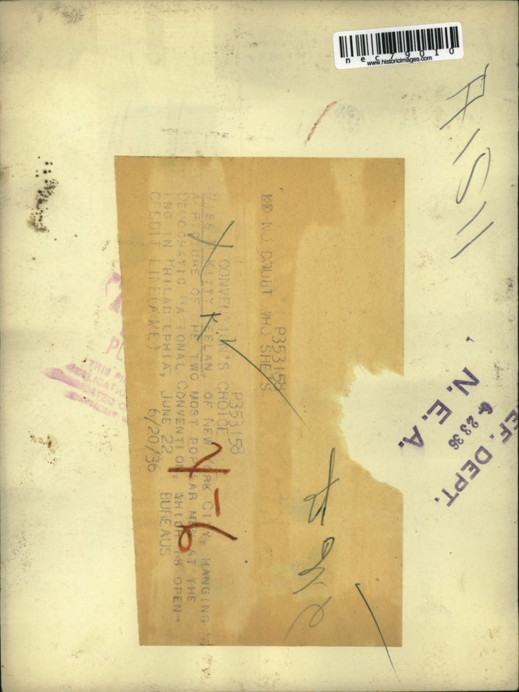 1936 Press Photo Miss Kitty Keelan of New York City