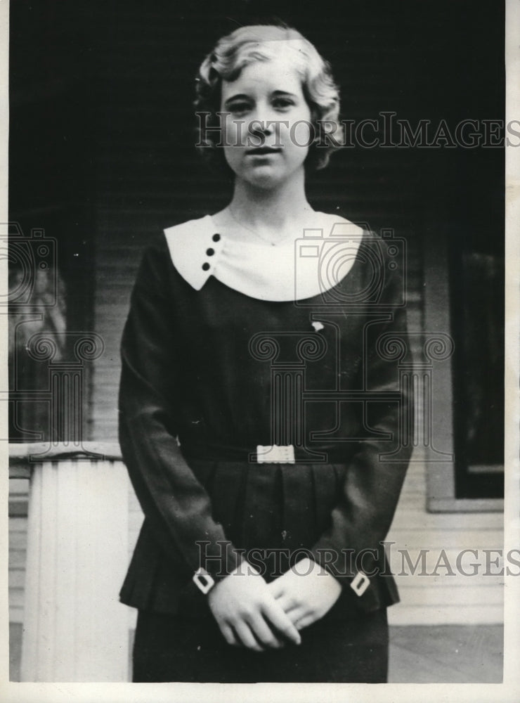 1932 Press Photo Miss Ruth McCaffree of Neb Wesleyan Univ