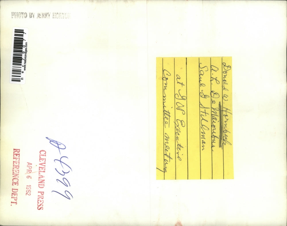 1952 Press Photo Donald Hornbeck,AL De Maioribus,SAul Stillman GOP execs