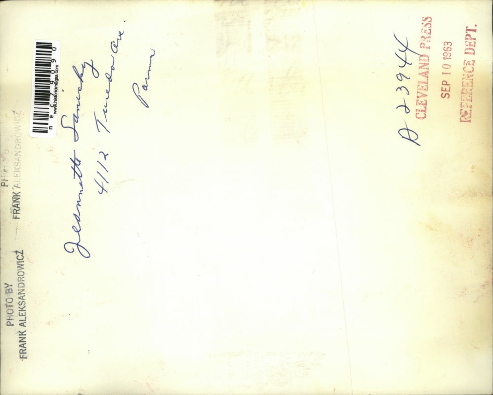 1963 Press Photo Jeannette Fanicky