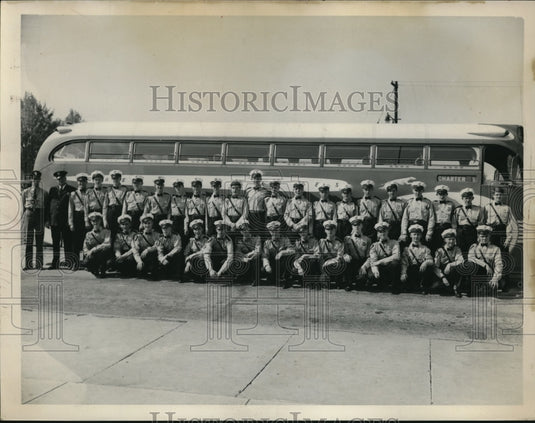 1938 Press Photo HS Safety Patrols head to Natl conference from Cleveland