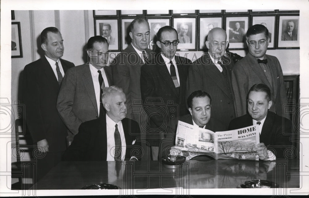 1954 Press Photo Realtors Steffner, WA Fox, R Ellis, W Fishel,HW Green