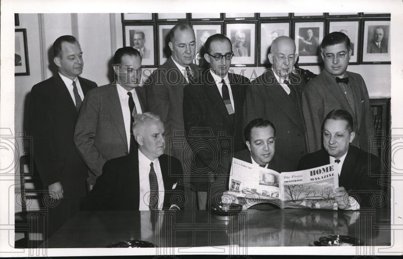 Load image into Gallery viewer, 1954 Press Photo Realtors Steffner, WA Fox, R Ellis, W Fishel,HW Green
