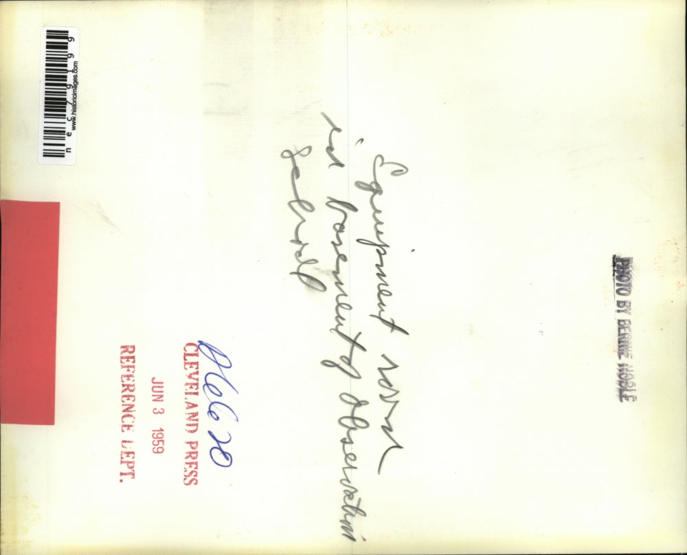 1959 Press Photo Equipment room in basement of observation school flooded