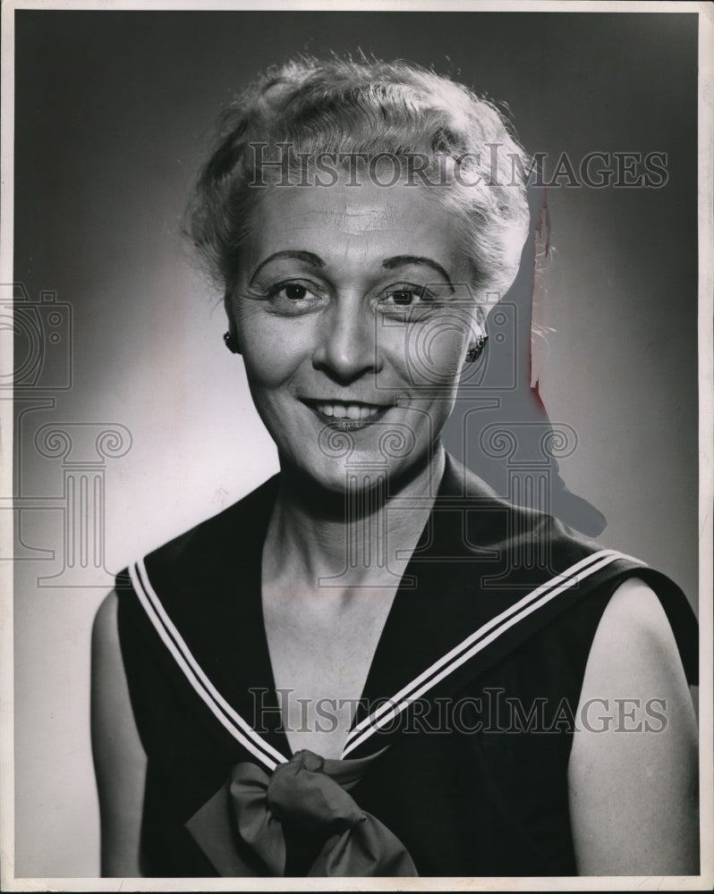 1954 Press Photo Betty Ott Cheerful House-a local quiz show on the radio