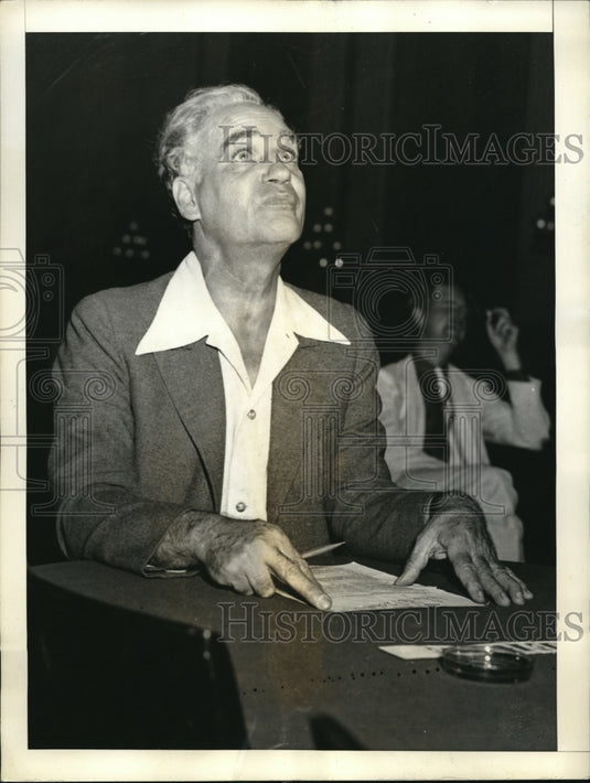 1938 Press Photo The Dies House Committee Francis Verdi playwright