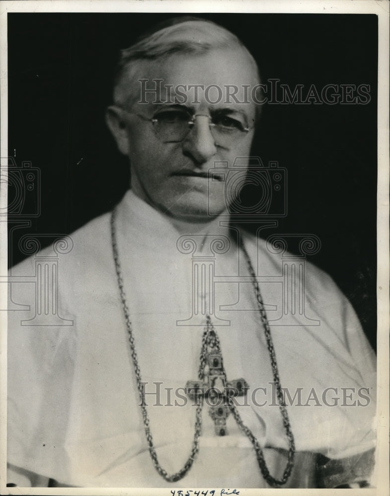 1939 Press Photo Archbishop JohnT McNicholas in Cinncinati