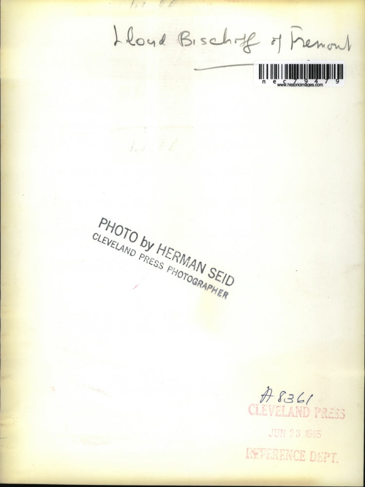 1965 Press Photo Lloyd Bischoll of Fremont