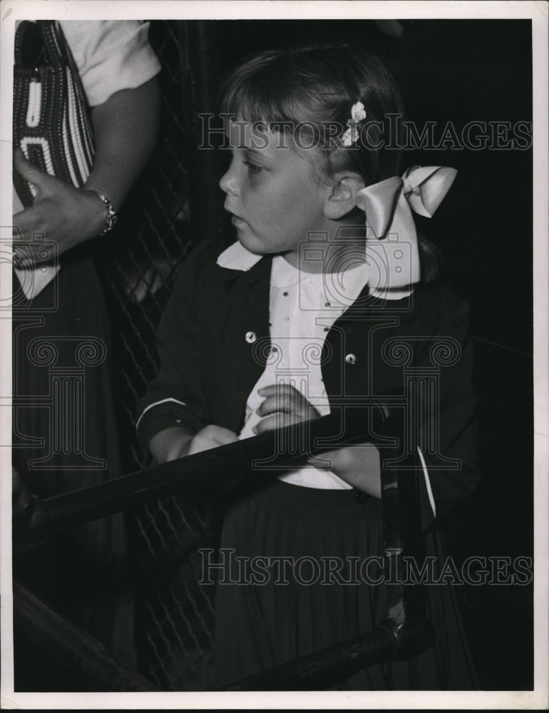1951 Press Photo Little girl
