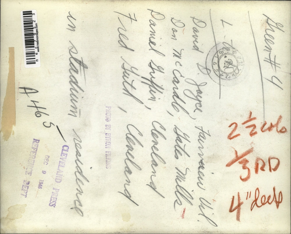 1946 Press Photo David D. Jyace, Don McCardle, Gates Mills, Daniel Griffin, C