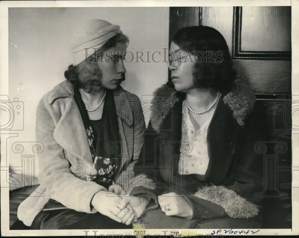 1934 Press Photo Hazel Terman & Daughter Margery Arrested- Accessories To Murder