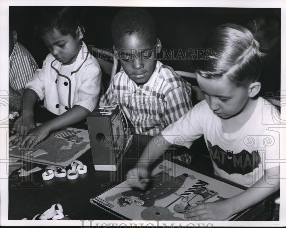1966 Press Photo Campito Children at neighborhood house
