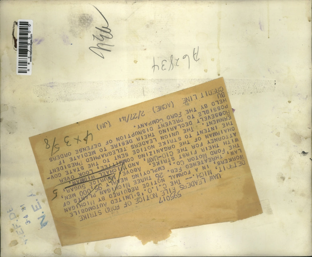 1941 Press Photo Union Leader Michael Widman and Attorney Maurice Sugar