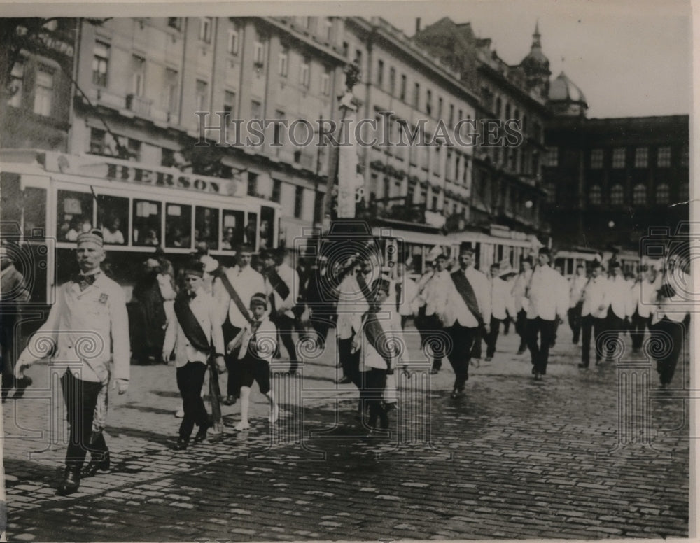 1927 Press Photo Prague Carneval celebrates during weeks of Marah