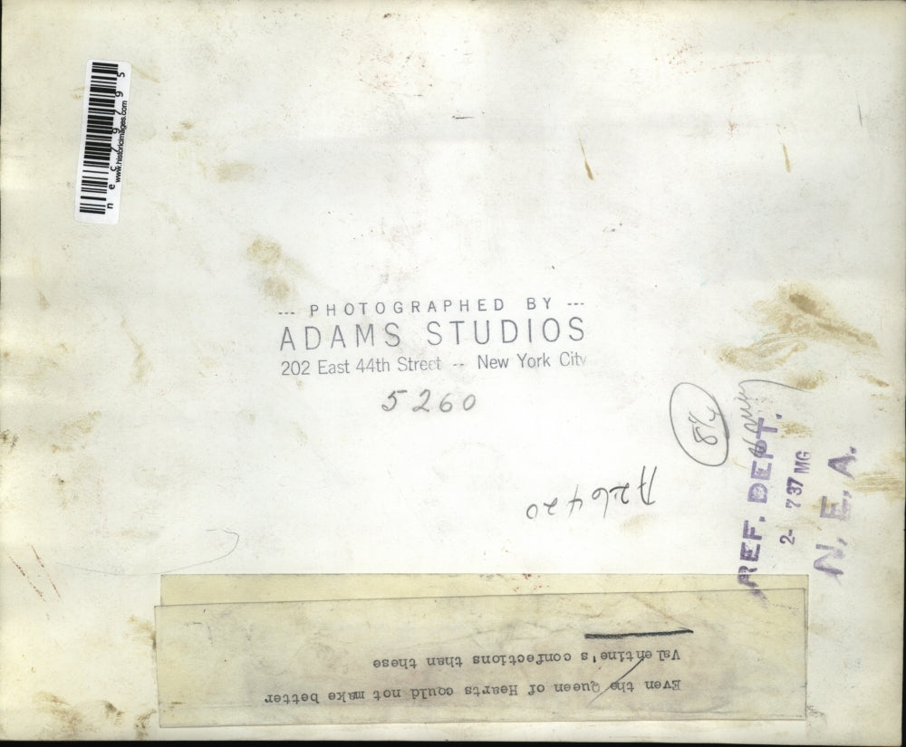 1937 Press Photo Valentine's Cake