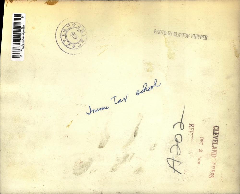 1948 Press Photo Income Tax School