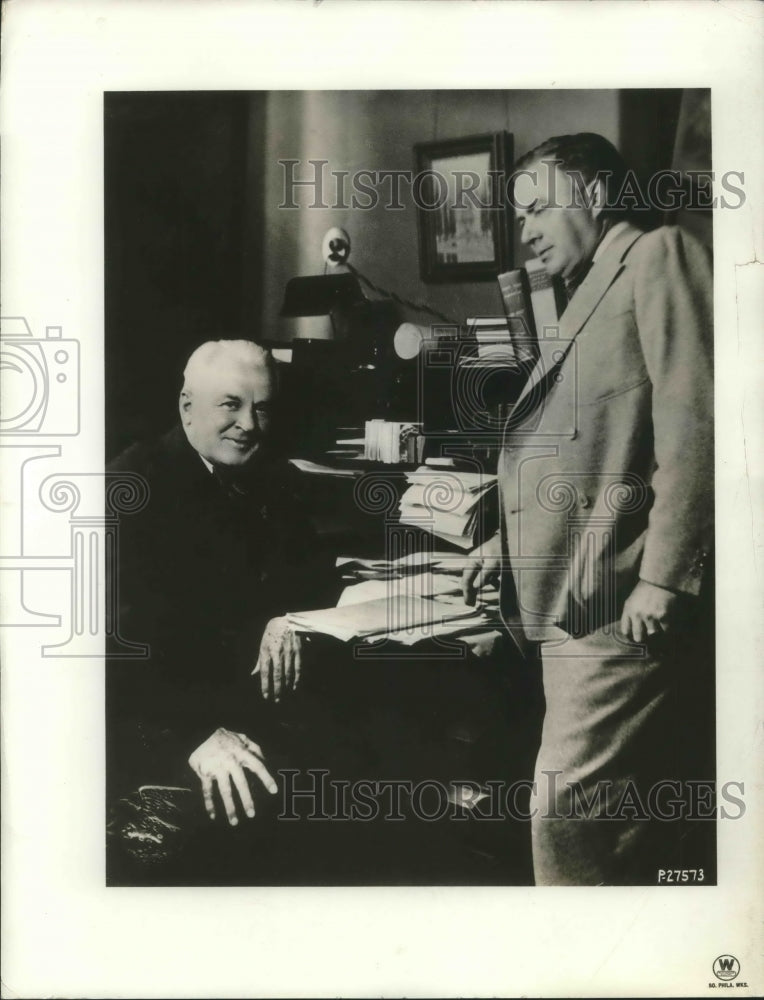 1927 Press Photo Dr. Millikan and Captain C.S. McDowell, U.S.N.