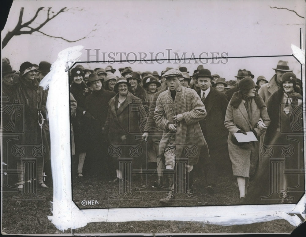 1928 Press Photo Prince of Wales-Oakley Hunt Races at Rissley Bradfordshire
