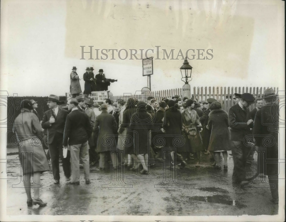 1931 Press Photo Prince of Wales and Prince George leave England