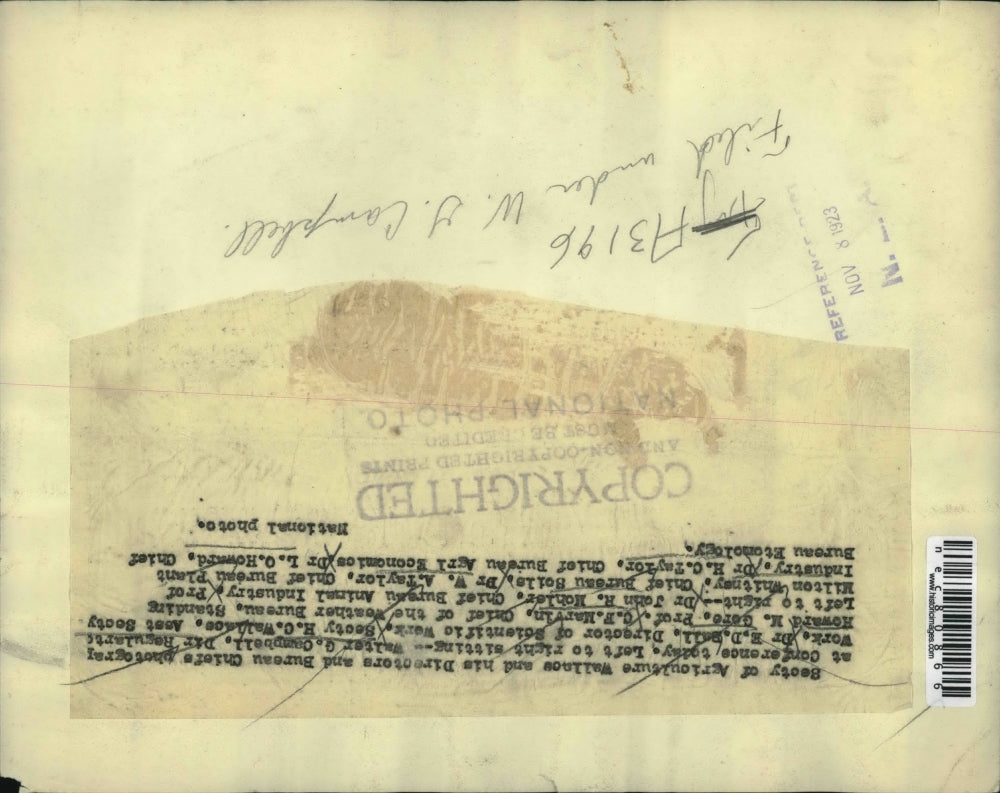 1923 Press Photo Sec of Agriculture Wallace & Directors & Bureaue of CHief