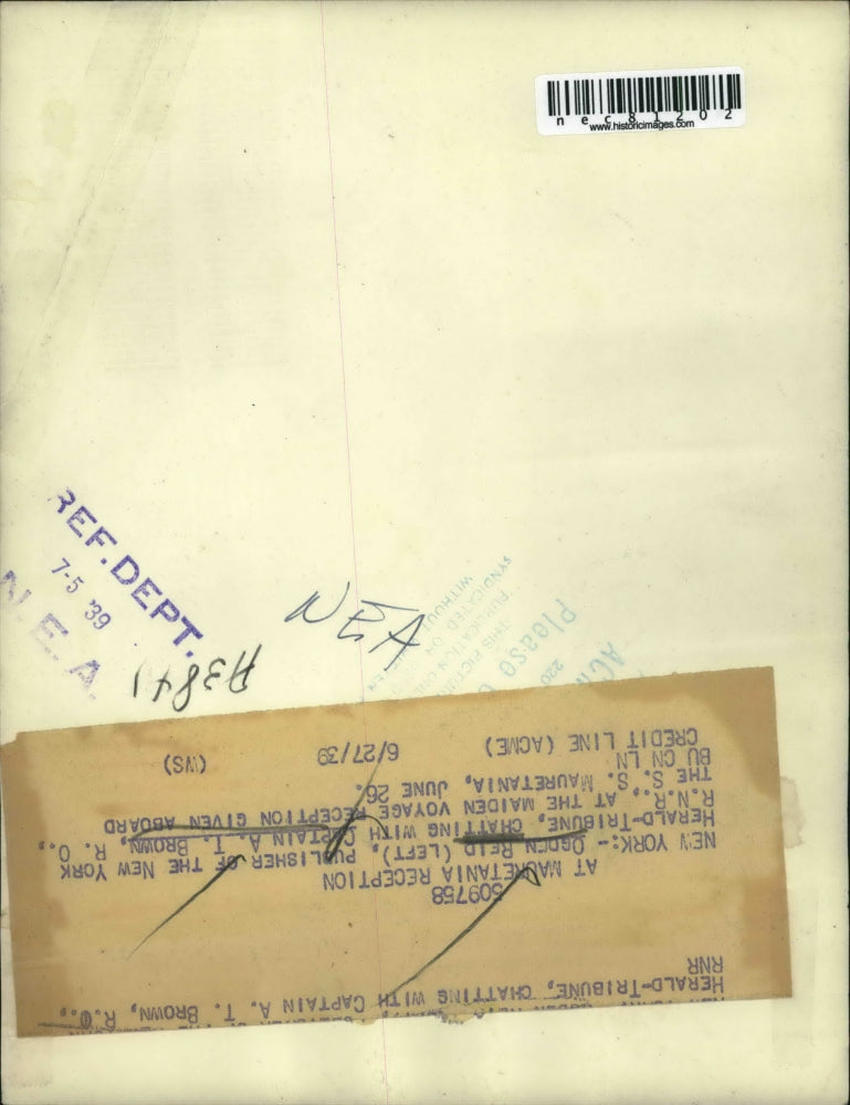 1939 Press Photo New York Herald-Tribune Publisher Ogden Reid