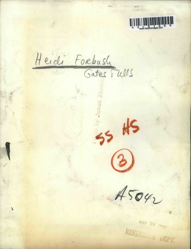 1948 Press Photo Baby Heidi Forbush & rabbits at Gates Mills