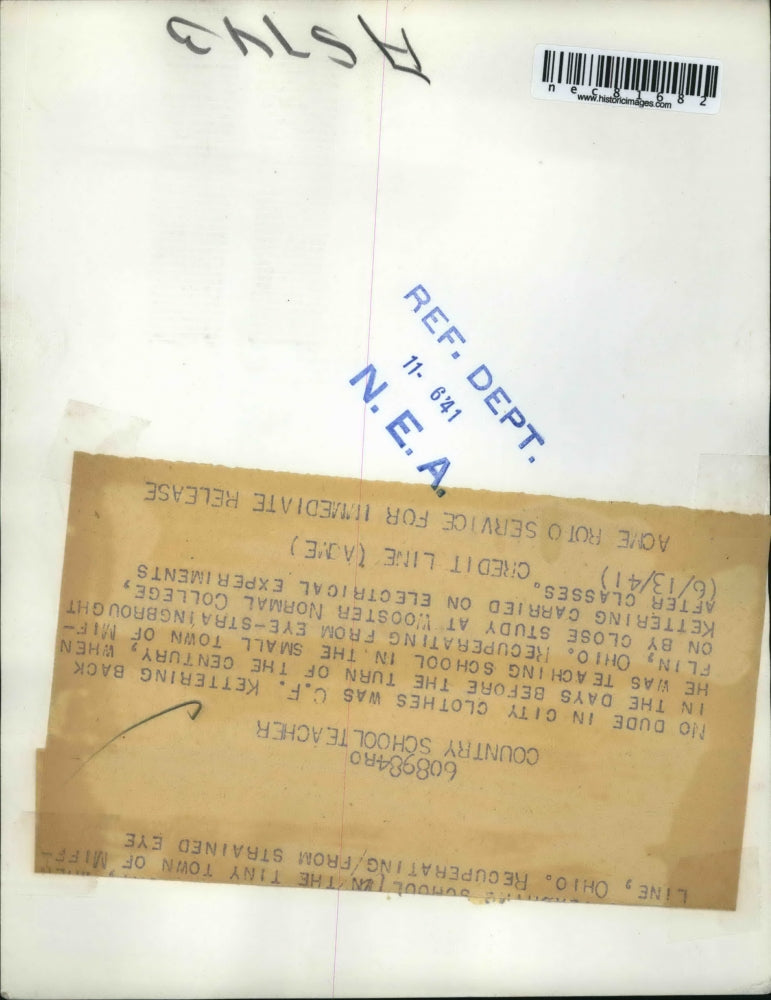 1941 Press Photo CF Kettering of Wooster Normal College