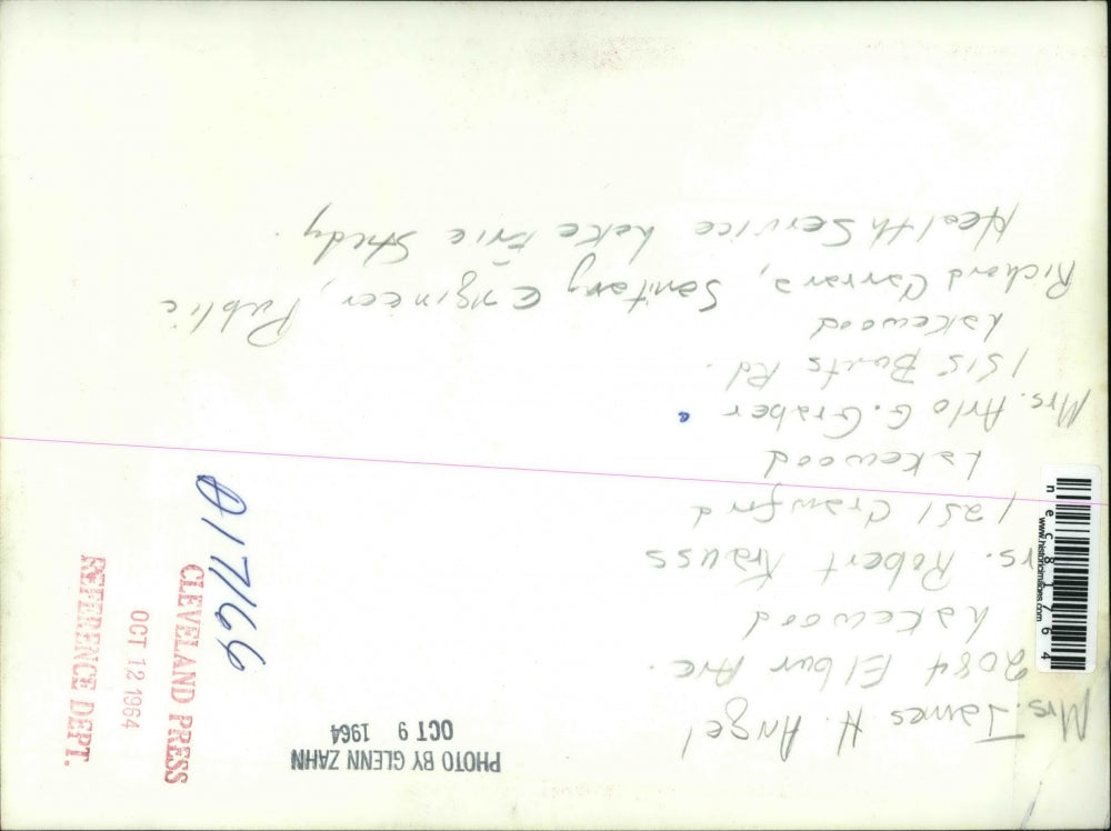 1964 Press Photo Mrs James Angel, Mrs Krauss,Mrs A Graber,R Carrara on Lake Erie