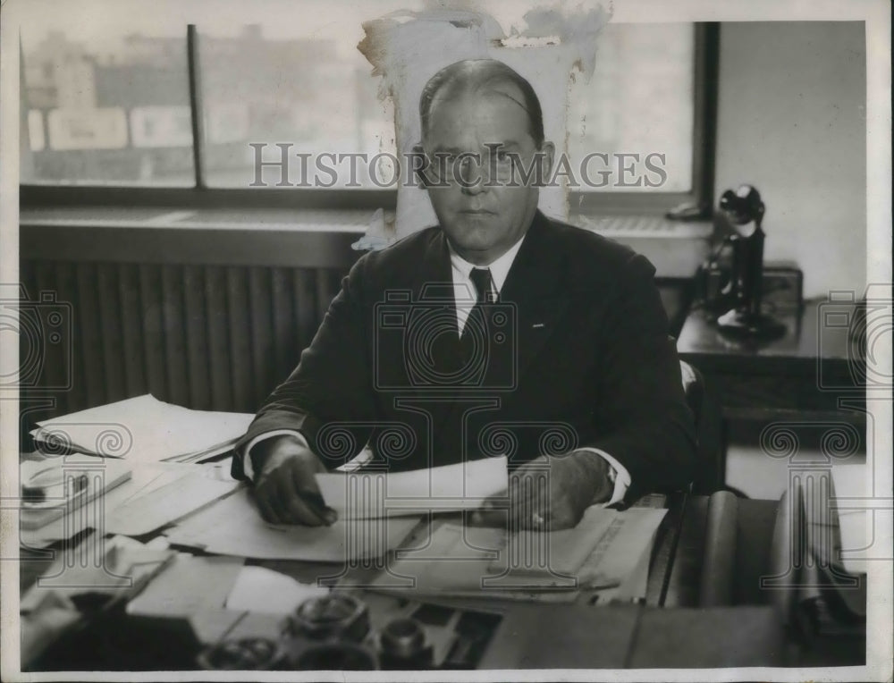 1934 Press Photo Col. William L. Marlin, 145th Infantry Regiment, 1929-1937