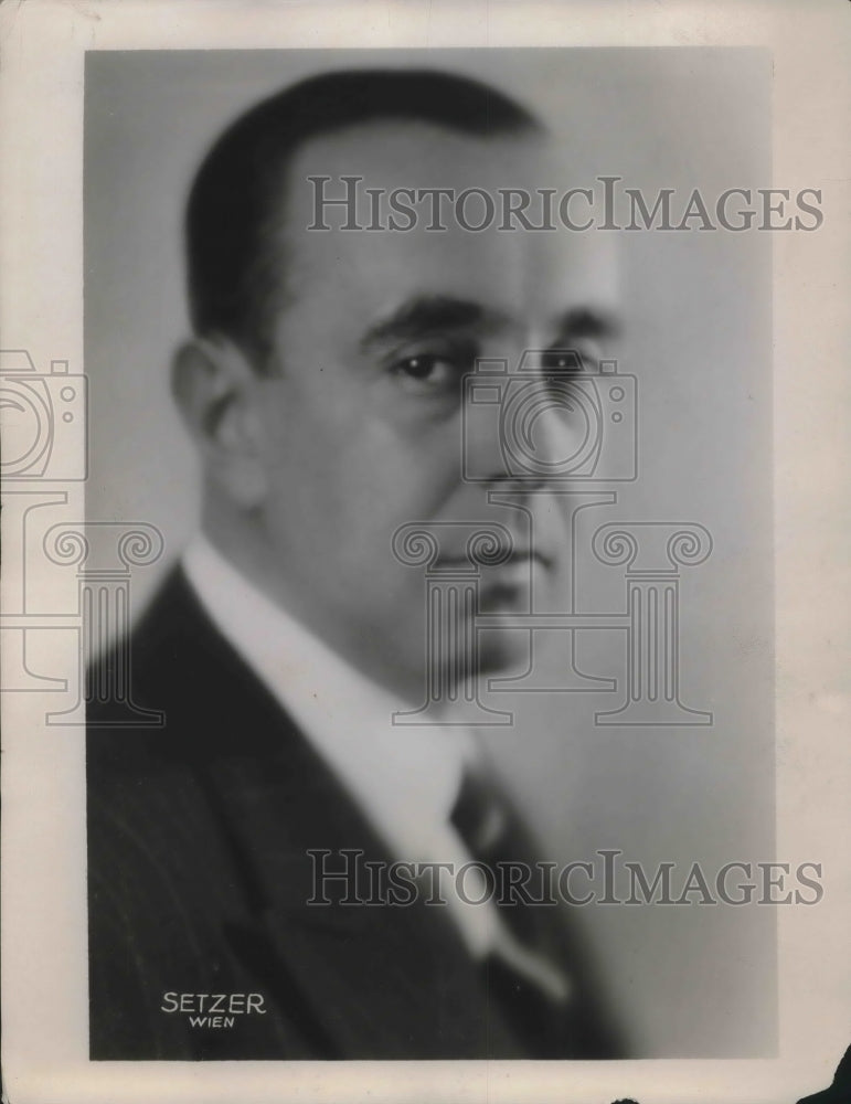 1937 Press Photo Fritz Fall nephew of the famous operetta composer Leo Fall.
