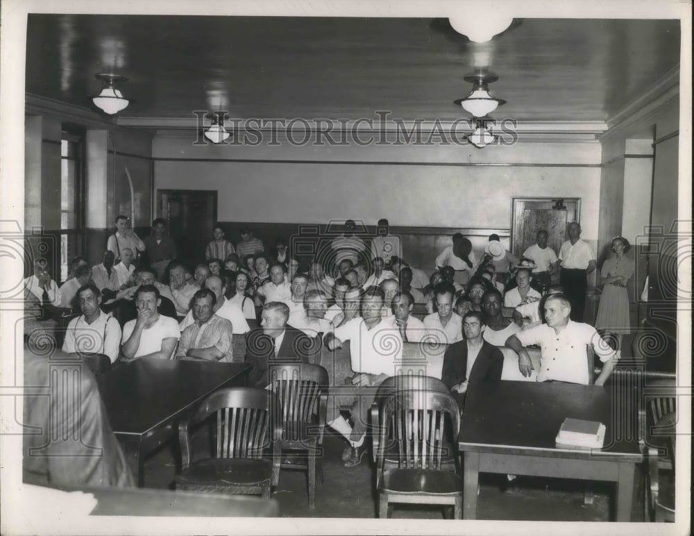 1949 Press Photo Central police station at Cleveland ohio