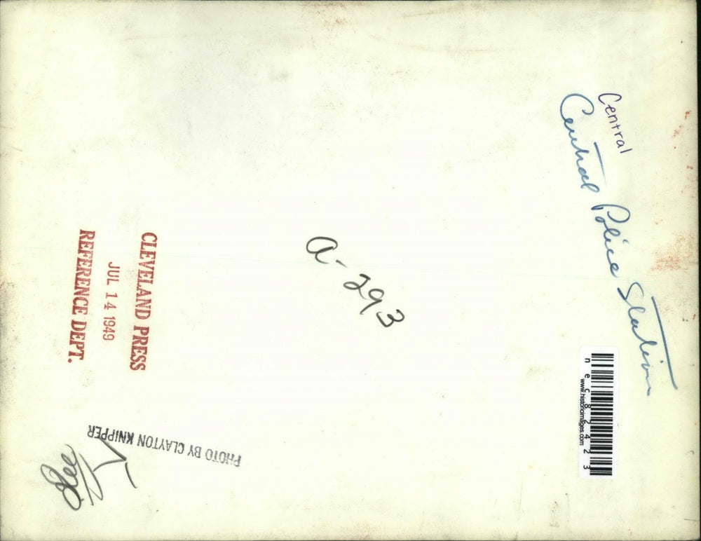 1949 Press Photo Central police station at Cleveland ohio